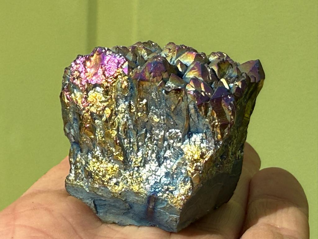 Titanium Aura Kwarts mineralen, Ophalen of Verzenden, Mineraal