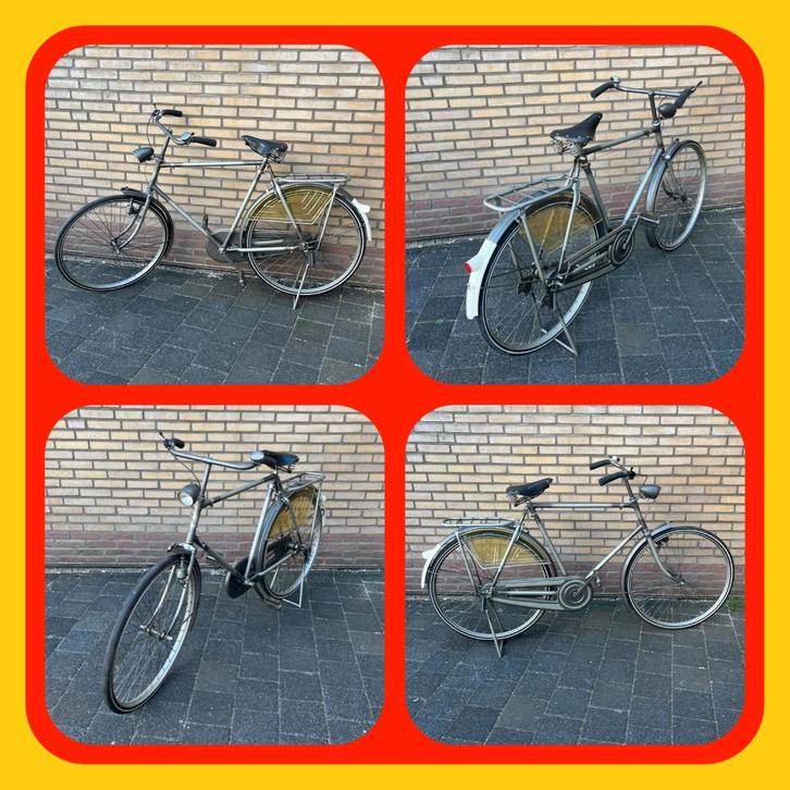 139. Mooie Antieke Gazelle Heren Fiets van +/- 1958, Fietsen en Brommers, Fietsen | Heren | Herenfietsen, Gazelle, Versnellingen