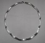 Zilveren massief vintage collier nr.483, Sieraden, Tassen en Uiterlijk, Kettingen, Verzenden, Zo goed als nieuw, Zilver, Zilver