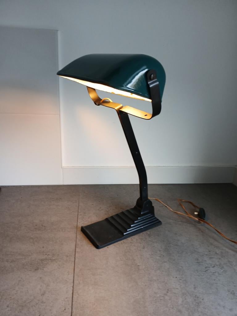 Oude Erpe notarislamp tafellamp bureaulamp, Ophalen of Verzenden