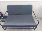Ikea slaapbank grijs, Ophalen, Gebruikt, Tweepersoons, Grijs