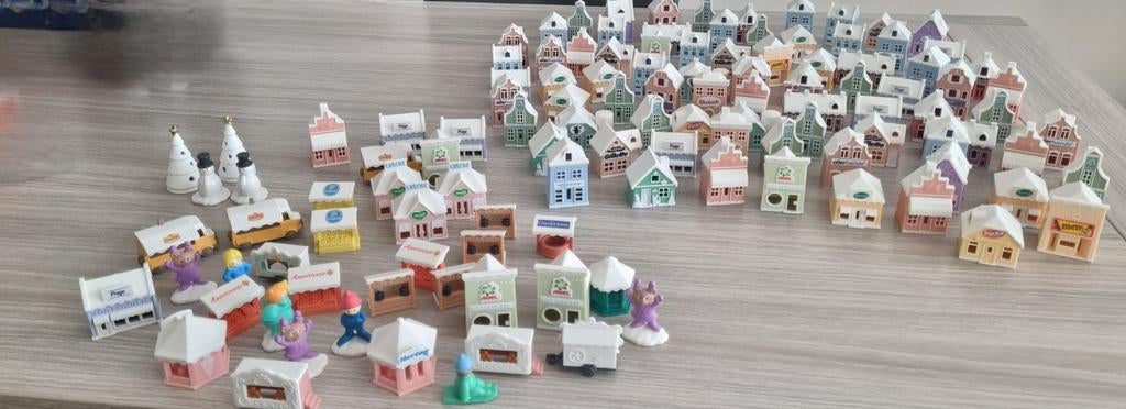 Grote verzameling Albert Heijn 130 huisjes/figuurtjes, Verzamelen, Albert Heijn, Ophalen of Verzenden