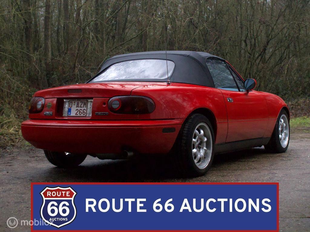 Mazda MX-5 Miata | 1990 | Route 66 Auctions, Auto's, Overige carrosserieën, Zwart, Bedrijf, Handgeschakeld