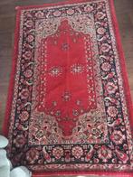 Antiek kleedje rood ornamenten 86 x 140 cm netjes, Ophalen of Verzenden