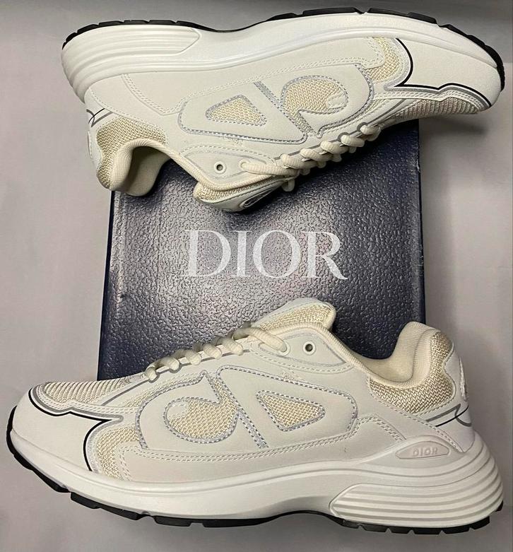 Dior B30 Beige/White - Zeer Goede Staat, Kleding | Heren, Schoenen, Zo goed als nieuw, Sneakers of Gympen, Wit, Ophalen of Verzenden