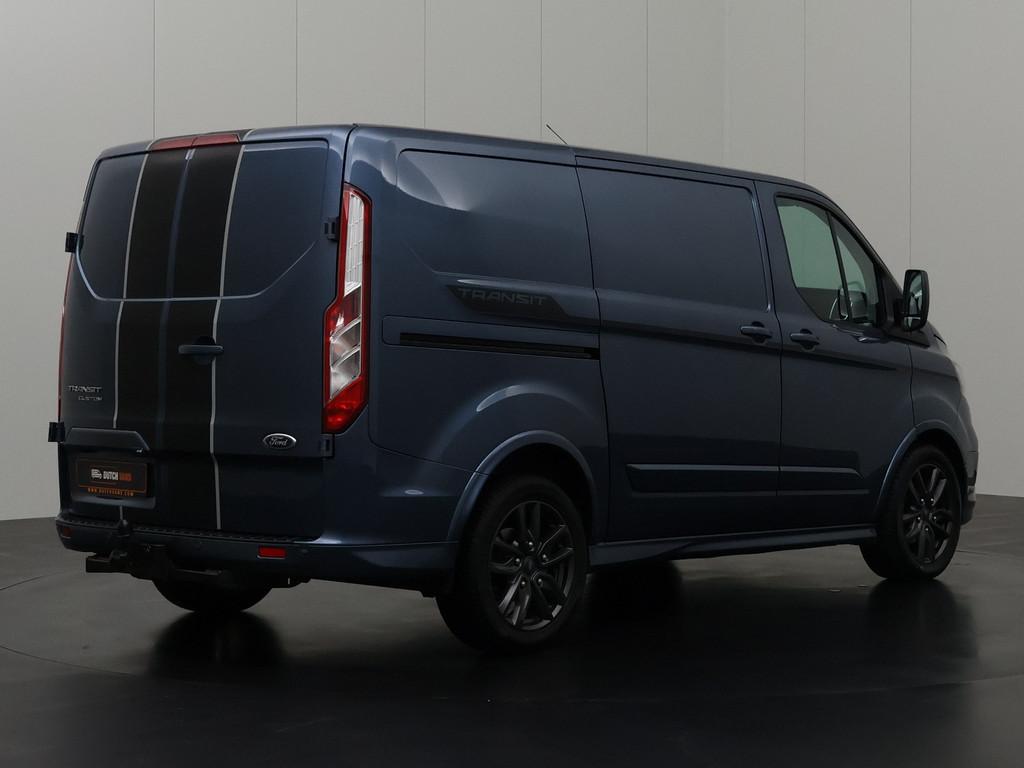 Ford Transit Custom 2.0TDCi 185PK Automaat Sport | Leder | N, Automaat, Stof, Gebruikt, Blauw
