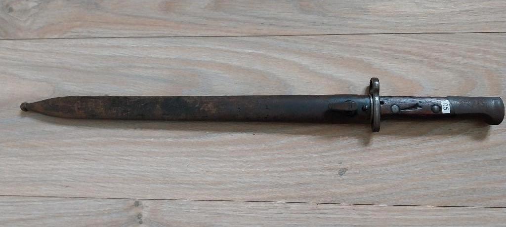 Te Koop: Bajonet  M1904 voor Mauser K98 compleet met schede., Verzamelen, Verzenden, Landmacht, Overige gebieden, Mes of Dolk