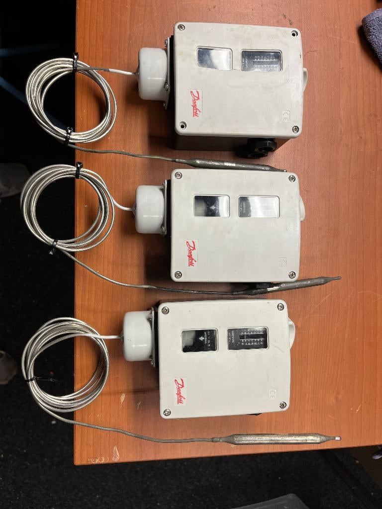 Danfoss thermostaten 3 stuks, Ophalen, Gebruikt