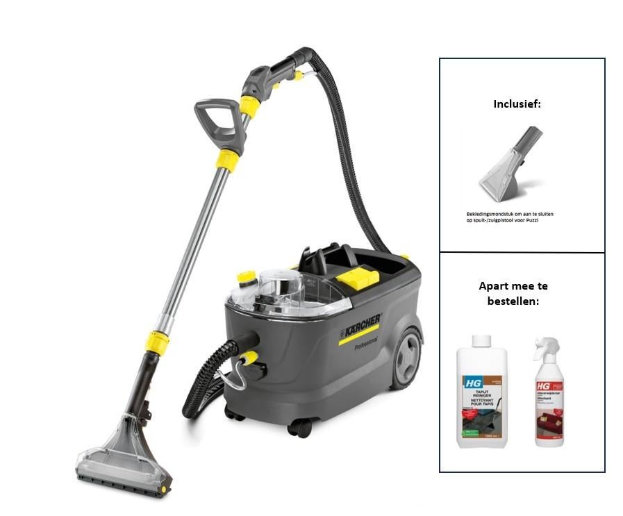 Te huur: Karcher Puzzi 10/1 tapijt / bekledingsreiniger, Ophalen of Verzenden, Zo goed als nieuw