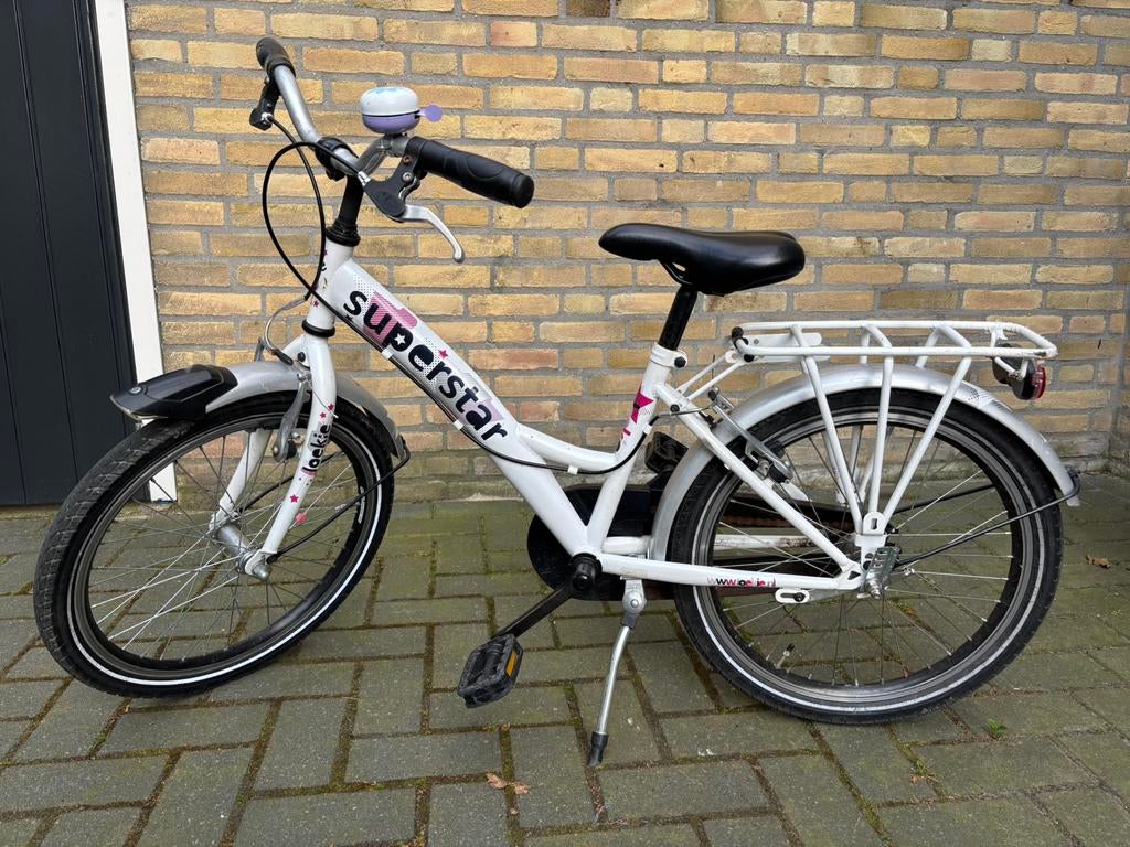 Loekie Superstar 20inch meisjesfiets, Ophalen, Gebruikt, 20 inch, Handrem