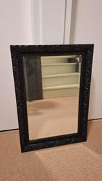 Zwarte spiegel met facet, Ophalen, Rechthoekig, 50 tot 75 cm, Minder dan 100 cm