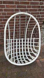 Rotan Hangstoel sissyboy, Huis en Inrichting, Gebruikt, Wit, Riet of Rotan, Ophalen of Verzenden
