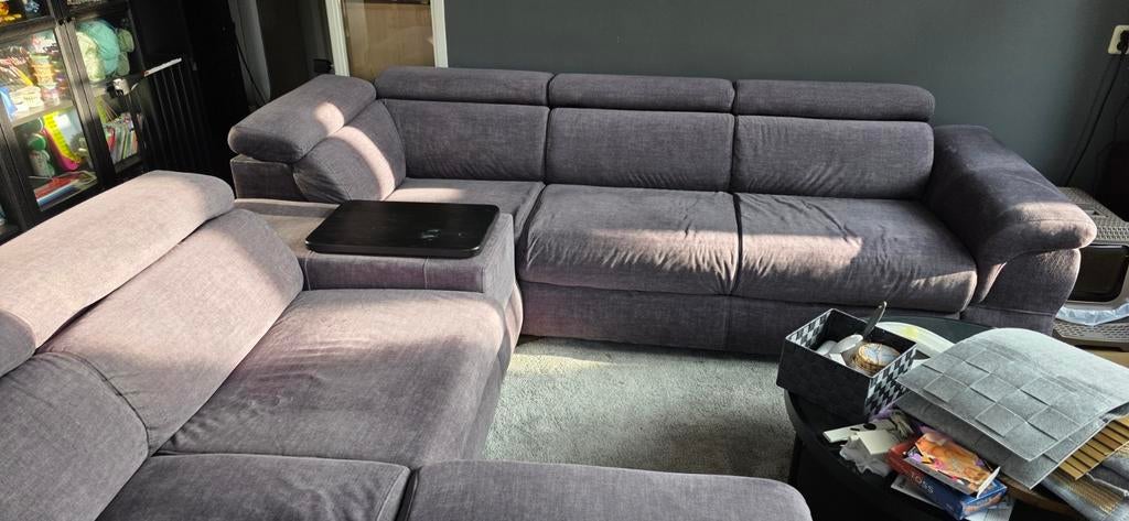 Ruime huisdier-/kindvriendelijke 5-zits U-bank, Huis en Inrichting, Ophalen, Modern, Comfortabel, Gebruikt, Hoekbank