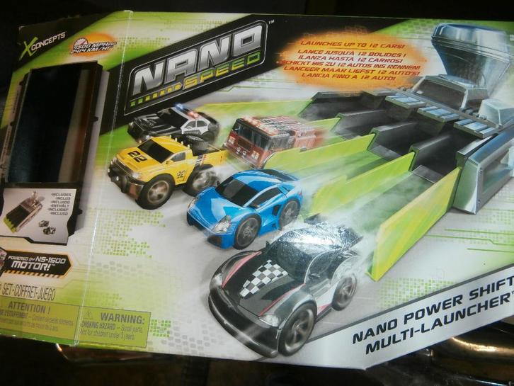 auto nano power shift multi-launcher x-concepts nano speed, Kinderen en Baby's, Speelgoed | Speelgoedvoertuigen, Zo goed als nieuw