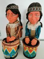2 vintage drummende indianen poppen, Ophalen of Verzenden