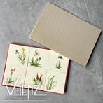 Vintage set tegeltjes, tegels bloemen in doosje, Ophalen of Verzenden