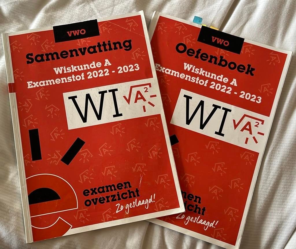 Oefenboek + Samenvatting Wiskunde A VWO, Ophalen of Verzenden, Nederlands, Overige niveaus, ExamenOverzicht