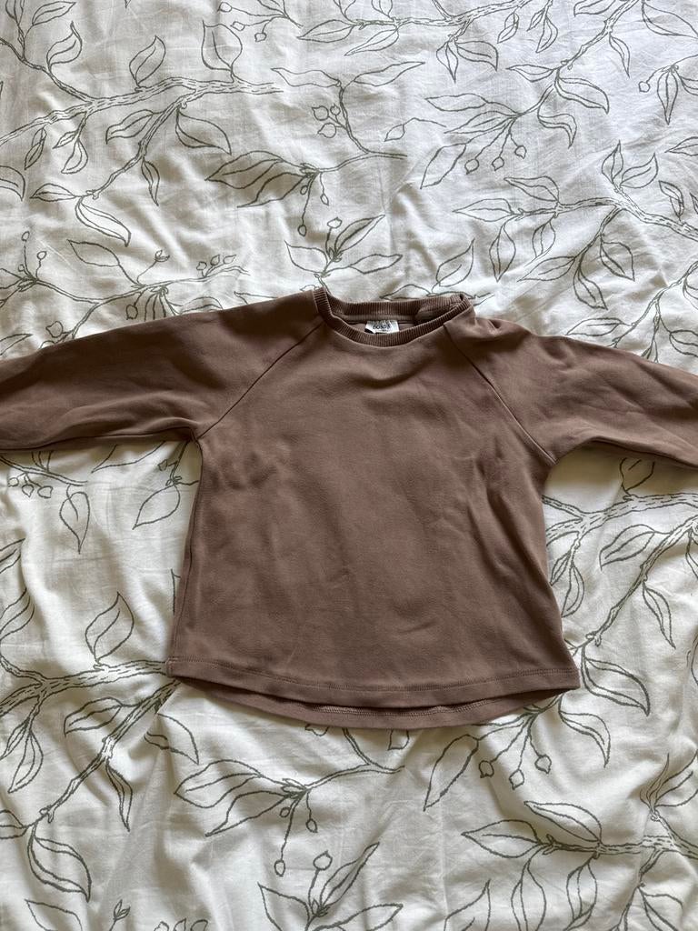 Donsje bruine top unisex 5-6 jaar (valt klein), Kinderen en Baby's, Ophalen of Verzenden, Gebruikt, Jongen of Meisje