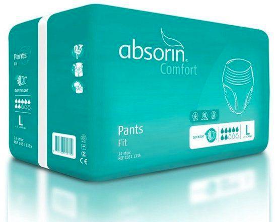 Absorin Comfort maat L4 pakken14 stuks per pak, Diversen, Verpleegmiddelen, Nieuw, Ophalen