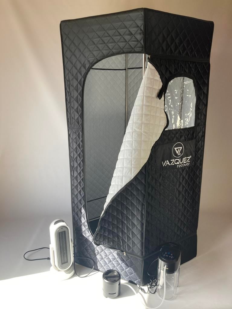 Vazquez draagbare / mobiele stoom & droge sauna, Sport en Fitness, Ophalen, Zo goed als nieuw, Complete sauna