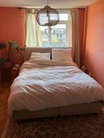 IKEA Boxspring bed 160x200, Ophalen, Gebruikt, Beige, Tweepersoons
