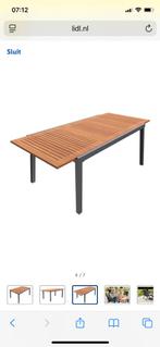 NIEUW in doos! Tuintafel uitschuifbaar tot 200 cm, €150,-!, Ophalen, Nieuw, Rechthoekig, Hout