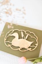 Messing eend onderzetter of wanddecoratie, Ophalen of Verzenden, Pot of Pan