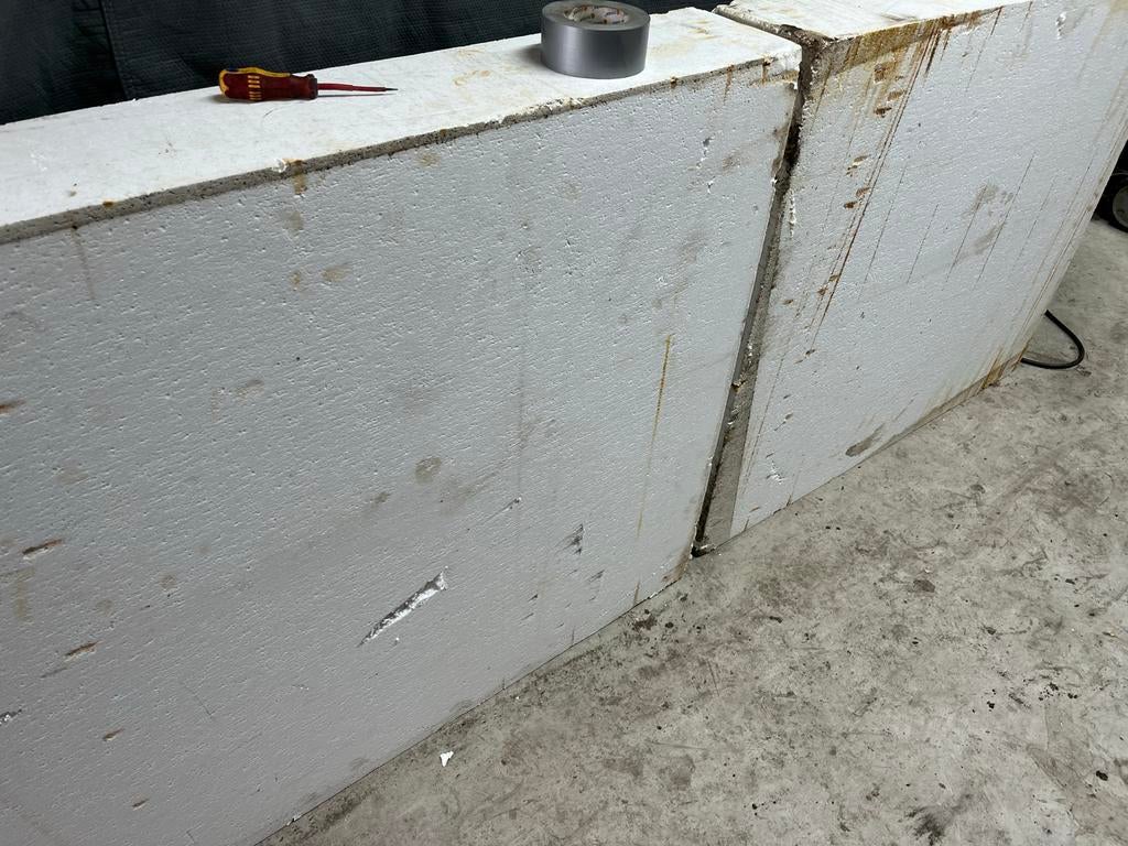 3 platen tempex 20cm dik, Ophalen, Gebruikt, 12 cm of meer, Minder dan 5 m²