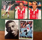 5 spelerskaarten Ajax diverse seizoenen, Ophalen of Verzenden, Zo goed als nieuw, Ajax, Spelerskaart
