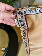 Sissy Boy kussen met borduursel, Ophalen of Verzenden, Gebruikt, Oranje, Rechthoekig