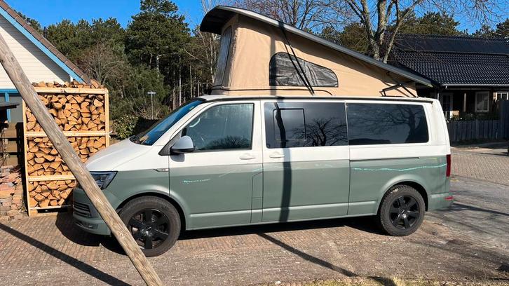 VW T6 Multivan camper (4motion), Auto's, Volkswagen, Particulier, Multivan, Diesel, Automaat, Overige kleuren, Zwart, Vierwielaandrijving