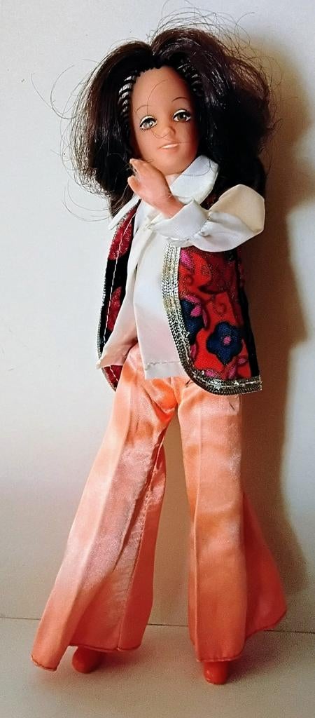 Vintage Disco Girls barbie pop Tia van Hasbro uit jaren 70., Ophalen of Verzenden, Gebruikt, Fashion Doll