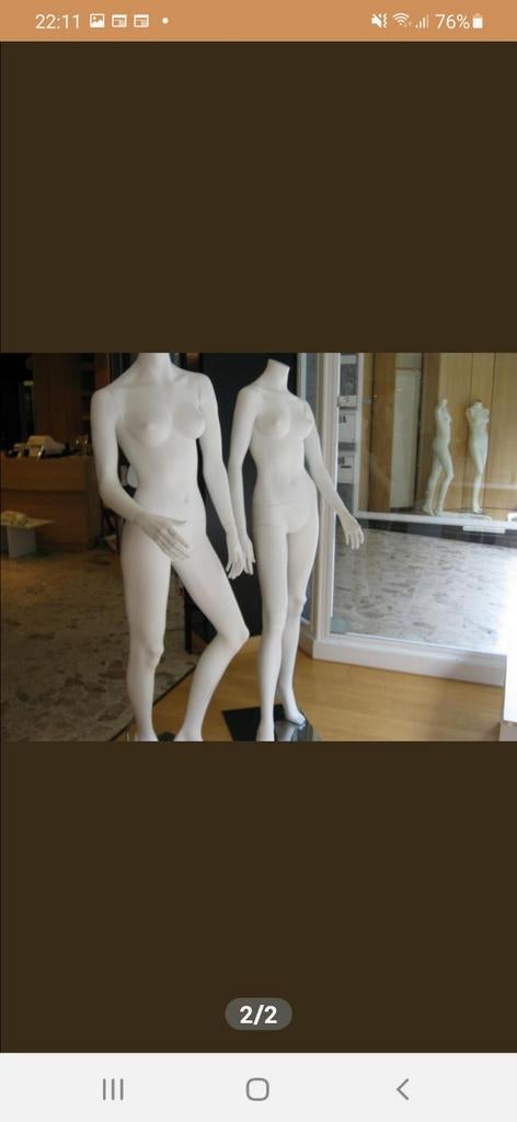 Dames etalagepoppen, Ophalen