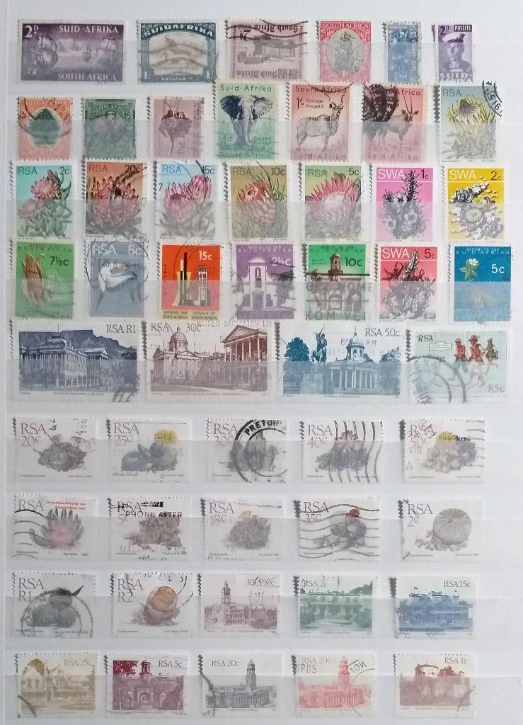 POSTZEGELS ZUID AFRIKA GESTEMPELD, Verzenden, Zuid-Afrika, Gestempeld