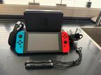 Nintendo Switch V1 Unpatched, Spelcomputers en Games, Spelcomputers | Nintendo Switch, Verzenden, Zo goed als nieuw, Met 2 controllers