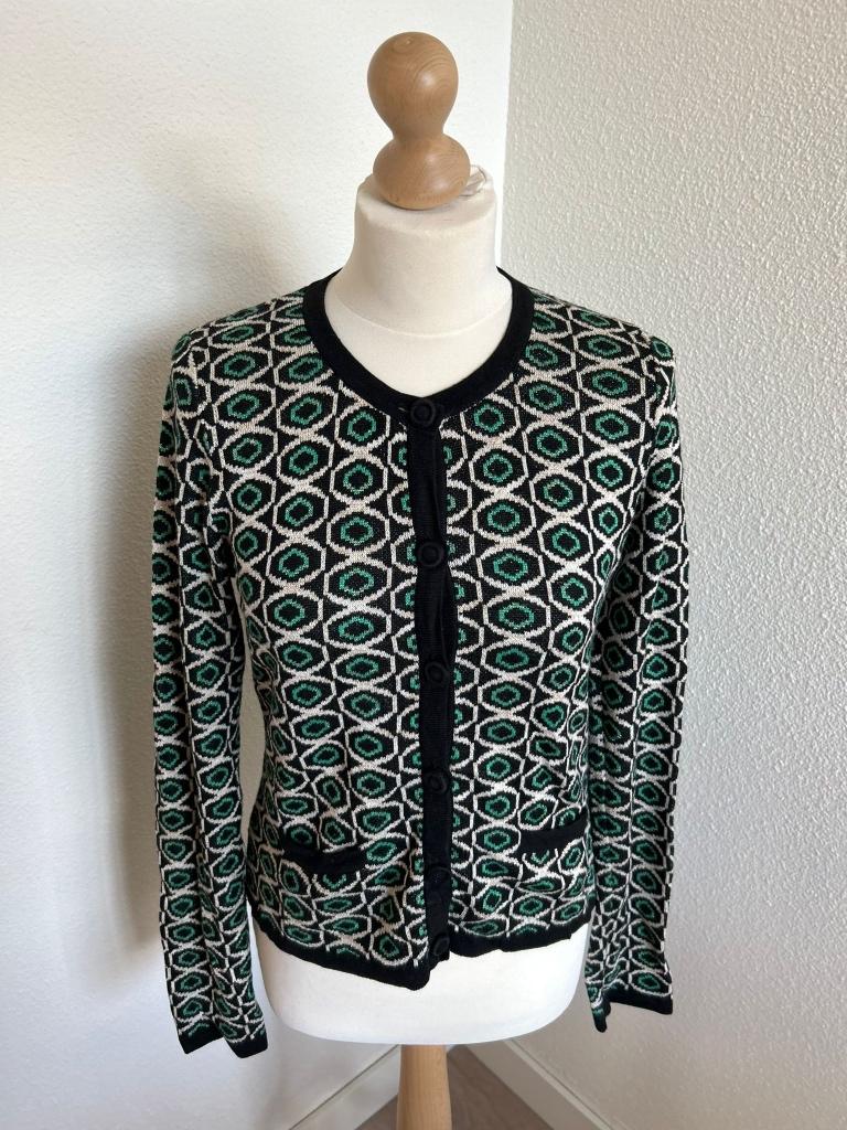 King Louie maat M groen retro glitter vest 344, Maat 38/40 (M), Ophalen of Verzenden, Zo goed als nieuw, King Louie