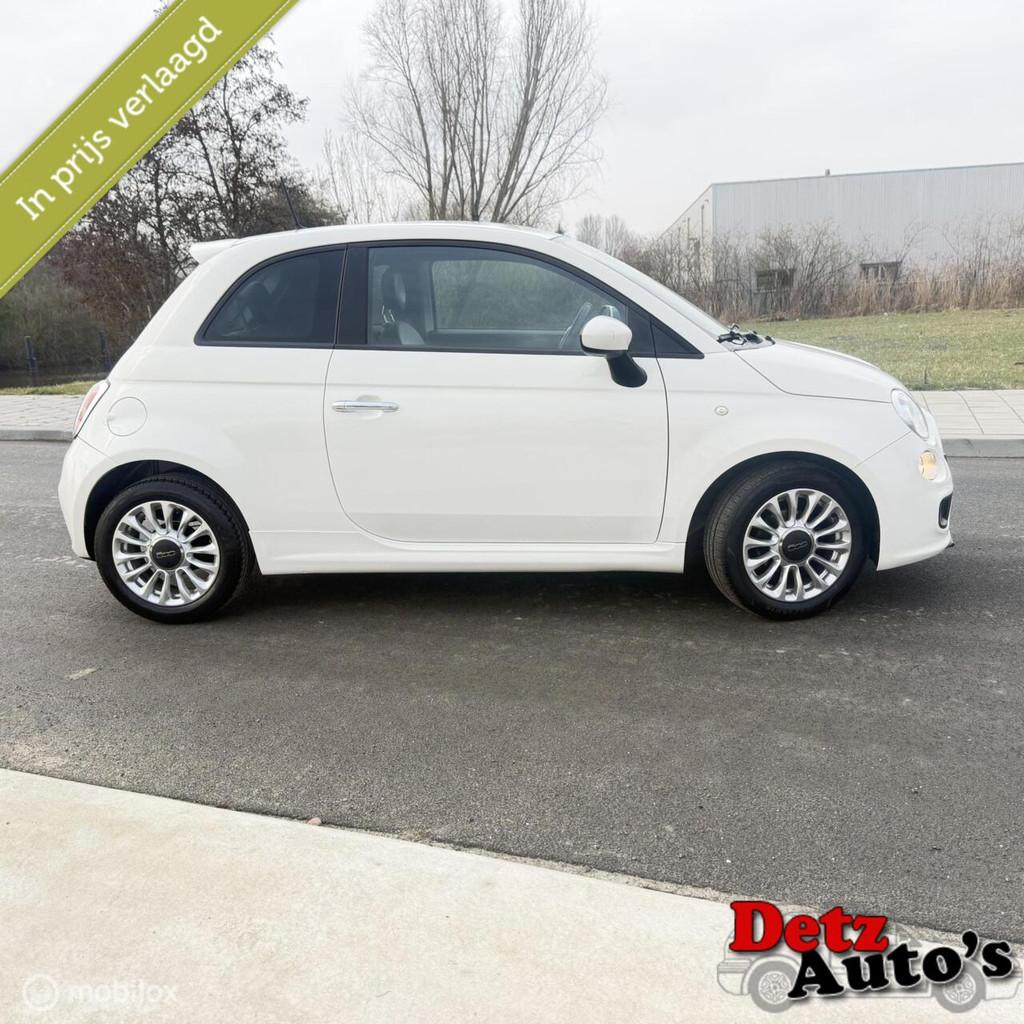 Fiat 500 S 1.2 4 cilinder zeer leuke volle uitvoering, Auto's, Fiat, Voorwielaandrijving, Gebruikt, 4 stoelen, Wit