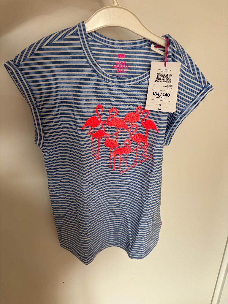 WE FLAMINGO PRINT TSHIRT, MAAT: 134/140, WE, Meisje, Nieuw, Ophalen of Verzenden