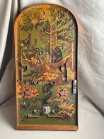 Vintage tafelflipperkast knikkerspel bosdieren jaren 50-60, Antiek en Kunst, Ophalen of Verzenden