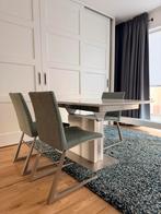 BoConcept uitschuifbare tafel met 3 stoelen, Ophalen, Gebruikt, Drie personen, Metaal