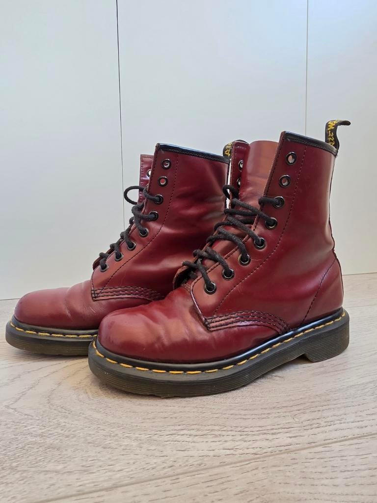 Dr. Martens laarzen maat 36 - Cherry Red, Lage of Enkellaarzen, Ophalen of Verzenden, Dr. Martens, Gedragen