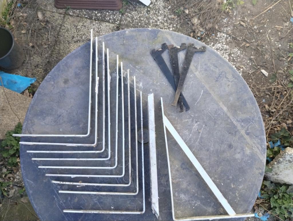 10x Verzinkte Plankdragers 250 x 400 mm - Stevig & Duurzaam, Ophalen, Gebruikt