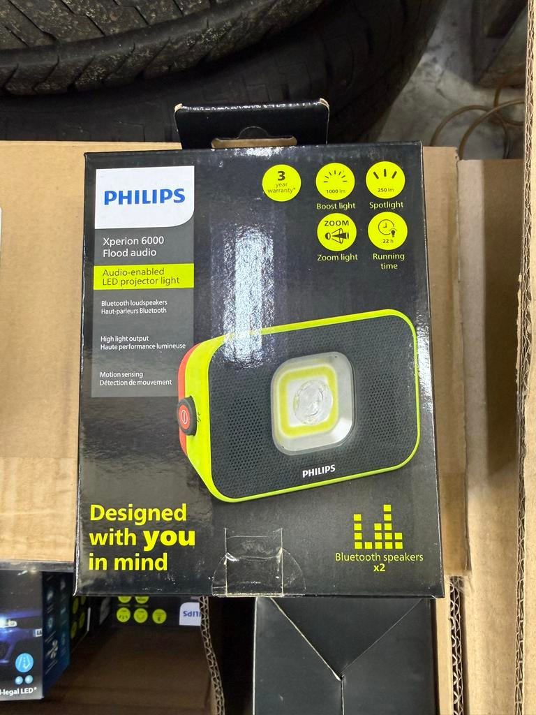 Philips Xperion 6000 Flood audio LED lamp, Info@philips.nl, Minder dan 50 watt, Nieuw, Ophalen of Verzenden