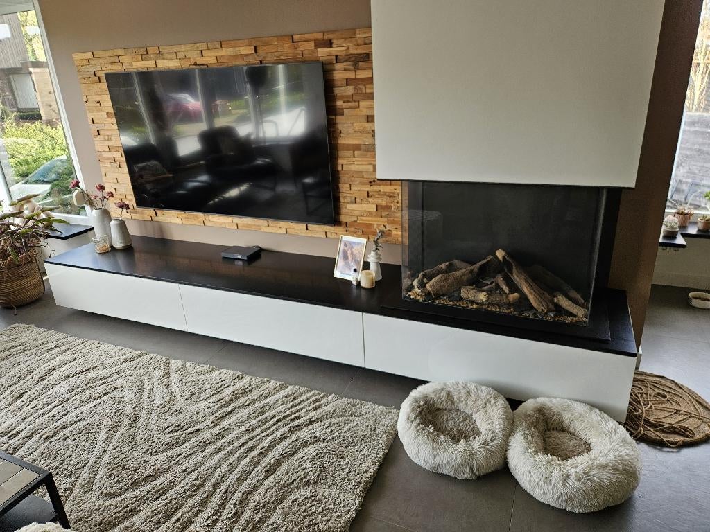 Gashaard Faber met zwevend dressoir, Ophalen, Gebruikt, Inbouwhaard, Gashaard