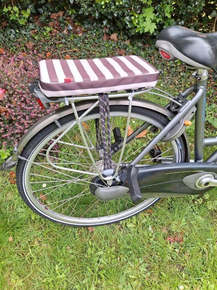 Voetsteuntjes en fietskussens voor bagagedrager fietszitje,, Fietsen en Brommers, Fietsen | Dames | Damesfietsen, Zo goed als nieuw
