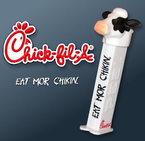 PEZ Chick-fil-A Cow - Eat Mor Chickin - PEZ dispenser, Ophalen of Verzenden, Zo goed als nieuw