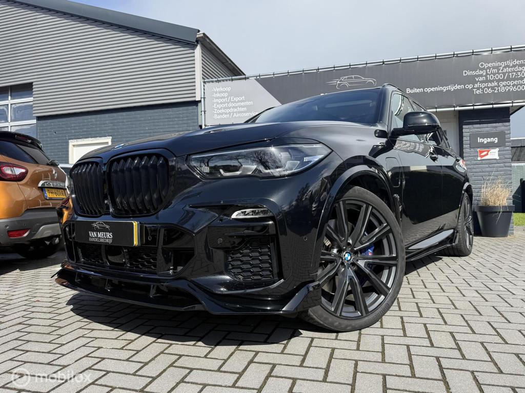 BMW X5 xDrive45e High Executive, Skylounge, 4 wiel Besturing, Gebruikt, 394 pk, Zwart, Vierwielaandrijving
