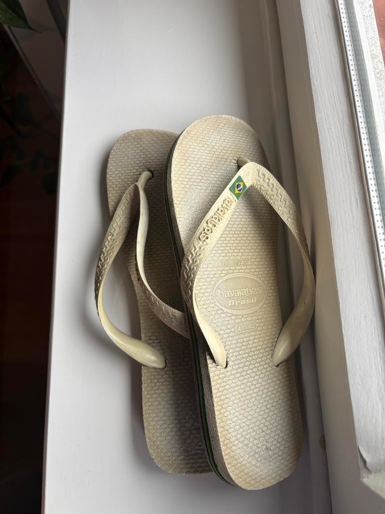 Havaianas slippers maat 43/44, Ophalen of Verzenden, Overige maten, Zwart