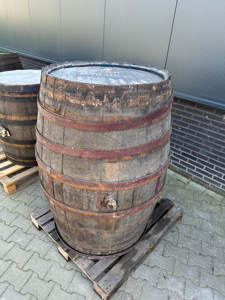 Regenton houten drankvat / wijnvat, 150 liter of meer, Ophalen, Gebruikt, Hout