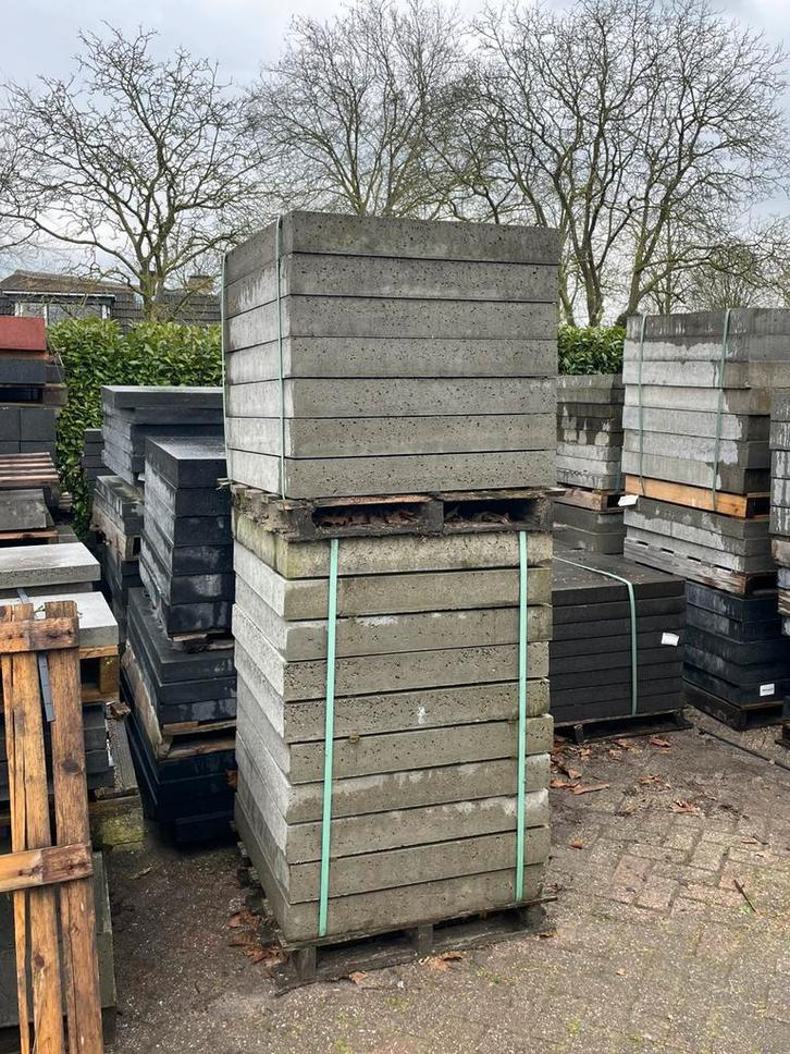 Oud Hollandse tegels Grijs 80x80x10 RESTPARTIJ, Tuin en Terras, Tegels en Klinkers, Nieuw, Terrastegels, Beton, Ophalen
